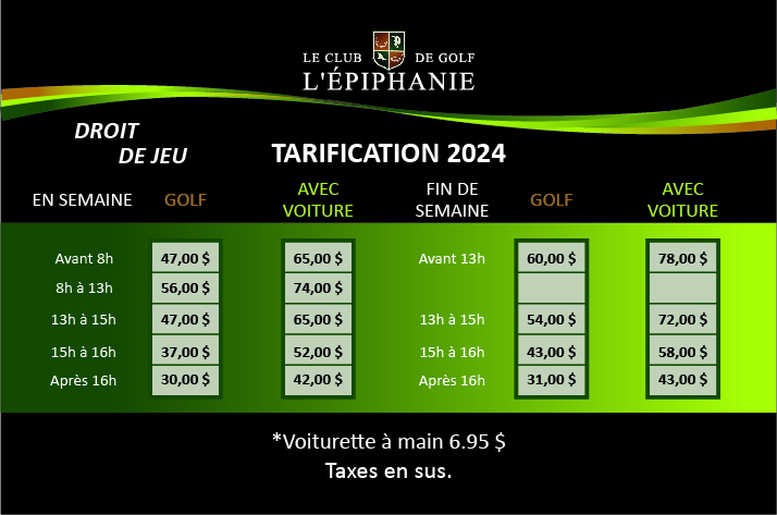 tarif 2024